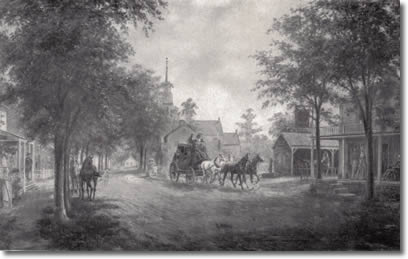 "The Arrival of the Stage" by E. L. Henry